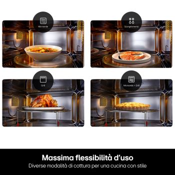 Massima flessibilità d'uso forno microonde da incasso MG7Z2593B